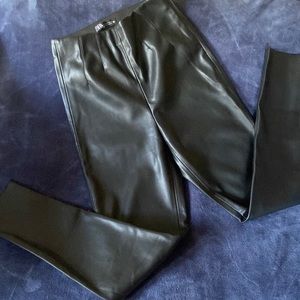 Zara faux leather pants